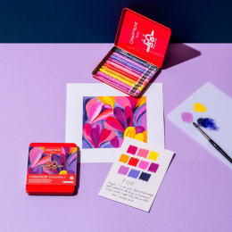Neocolor II Aquarelle 50 Years Pop 10-set in the group Art Supplies / Artist colours / Pastels / Wax pastels at Pen Store (135630)