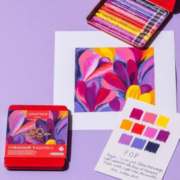 Neocolor II Aquarelle 50 Years Pop 10-set in the group Art Supplies / Artist colours / Pastels / Wax pastels at Pen Store (135630)