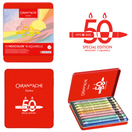 Neocolor II Aquarelle 50 Years Pastel 10-set in the group Art Supplies / Artist colours / Pastels / Wax pastels at Pen Store (135631)