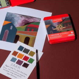 Neocolor II Aquarelle 50 Years Dark 10-set in the group Art Supplies / Artist colours / Pastels / Wax pastels at Pen Store (135632)