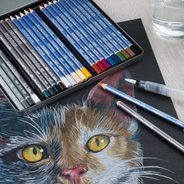 The Aquarino Box Watercolour Drawing set 24 pieces in the group Pens / Artist Pens / Watercolour Pencils at Pen Store (135647)