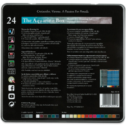 The Aquarino Box Watercolour Drawing set 24 pieces in the group Pens / Artist Pens / Watercolour Pencils at Pen Store (135647)