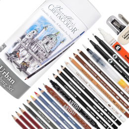 Cretacolor Urban Sketching Set 22 pieces in the group Pens / Artist Pens / Sketching pencils at Pen Store (135649)