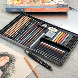 Ultimo Drawing set 35 pieces in the group Art Supplies / Crayons & Graphite / Graphite & Pencils at Pen Store (135653)