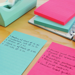 Post-it Super Sticky 101 x 152 mm Colour Mix Ruled 3-pack in the group Paper & Pads / Note & Memo / Post-it and notepads at Pen Store (135726)