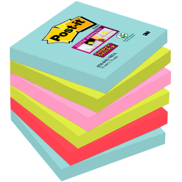 Post-it Super Sticky 76 x 76 Colour Mix Cosmic 6-pack in the group Paper & Pads / Note & Memo / Post-it and notepads at Pen Store (135733)