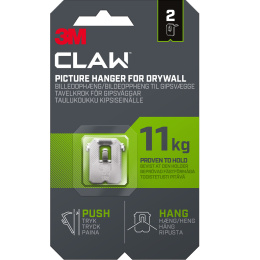 Claw Picture Hook for Plasterboard 11 kg 2-pack in the group Hobby & Creativity / Organize / Frames / Picture hanging at Pen Store (135735)