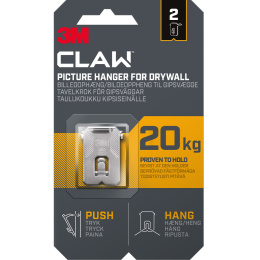 Claw Picture Hook for Plasterboard 20 kg 2-pack in the group Hobby & Creativity / Organize / Frames / Picture hanging at Pen Store (135737)