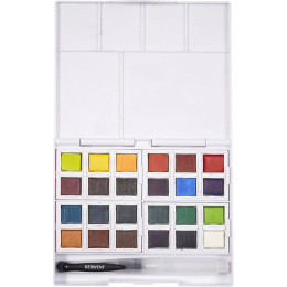 Inktense Watercolour 24 Half pans in the group Art Supplies / Artist colours / Watercolour Paint / Watercolour pans at Pen Store (135795)
