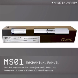 Mechanical Pencil MS01 0,5 mm Silver in the group Pens / Writing / Mechanical Pencils at Pen Store (135822)