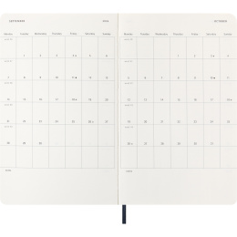 Diary 12M Daily 2026 Softcover Large Sapphire Blue in the group Paper & Pads / Planners / 12-Month Planners at Pen Store (136087)