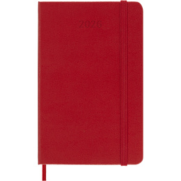 Diary 12M Daily 2026 Hardcover Pocket Red in the group Paper & Pads / Planners / 12-Month Planners at Pen Store (136093)
