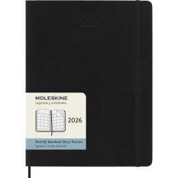Diary 12M Monthly 2026 Softcover XL Black in the group Paper & Pads / Planners / 12-Month Planners at Pen Store (136099)