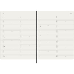 Diary 12M Monthly 2026 Softcover XL Black in the group Paper & Pads / Planners / 12-Month Planners at Pen Store (136099)