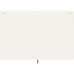 Diary 12M Monthly 2026 Softcover XL Black in the group Paper & Pads / Planners / 12-Month Planners at Pen Store (136099)