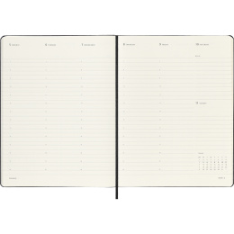 Diary 12M Weekly Vertical PRO 2026 Hardcover XL Black in the group Paper & Pads / Planners / 12-Month Planners at Pen Store (136101)