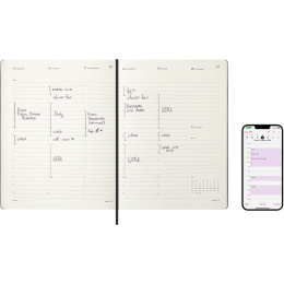 Diary 12M M+ Digital Planner Weekly Vertical 2026 XL Black in the group Paper & Pads / Planners / 12-Month Planners at Pen Store (136102)