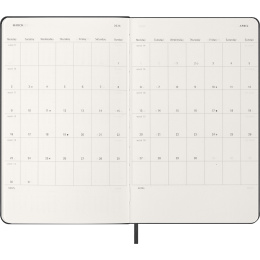 Diary 12M Weekly Horizontal 2026 Hardcover Large Black in the group Paper & Pads / Planners / 12-Month Planners at Pen Store (136106)