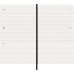 Diary 12M Weekly Horizontal 2026 Softcover Large Black in the group Paper & Pads / Planners / 12-Month Planners at Pen Store (136107)