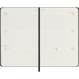 Diary 12M Weekly Horizontal 2026 Hardcover Pocket Black in the group Paper & Pads / Planners / 12-Month Planners at Pen Store (136108)