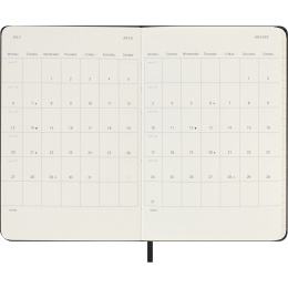Diary 12M Weekly Horizontal 2026 Hardcover Pocket Black in the group Paper & Pads / Planners / 12-Month Planners at Pen Store (136108)