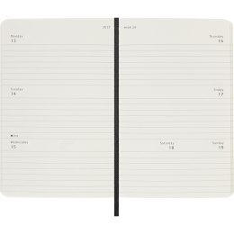 Diary 12M Weekly Horizontal 2026 Softcover Pocket Black in the group Paper & Pads / Planners / 12-Month Planners at Pen Store (136109)