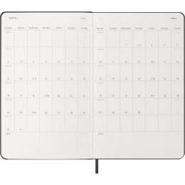 Diary 12M Weekly Notebook 2026 Hardcover Large Black in the group Paper & Pads / Planners / 12-Month Planners at Pen Store (136110)