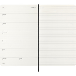 Diary 12M Weekly Notebook 2026 Softcover Large Black in the group Paper & Pads / Planners / 12-Month Planners at Pen Store (136111)