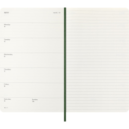 Diary 12M Weekly Notebook 2026 Softcover Large Myrtle Green in the group Paper & Pads / Planners / 12-Month Planners at Pen Store (136113)