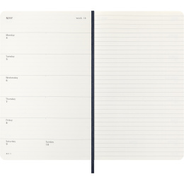 Diary 12M Weekly Notebook 2026 Softcover Large Sapphire Blue in the group Paper & Pads / Planners / 12-Month Planners at Pen Store (136114)