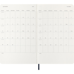 Diary 12M Weekly Notebook 2026 Softcover Large Sapphire Blue in the group Paper & Pads / Planners / 12-Month Planners at Pen Store (136114)