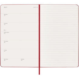 Diary 12M Weekly Notebook 2026 Hardcover Large Red in the group Paper & Pads / Planners / 12-Month Planners at Pen Store (136115)