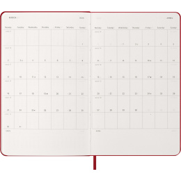 Diary 12M Weekly Notebook 2026 Hardcover Large Red in the group Paper & Pads / Planners / 12-Month Planners at Pen Store (136115)