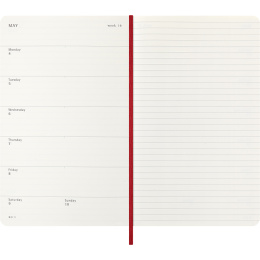 Diary 12M Weekly Notebook 2026 Softcover Large Red in the group Paper & Pads / Planners / 12-Month Planners at Pen Store (136116)
