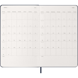 Diary 12M Weekly Notebook 2026 Hardcover Large Sapphire Blue in the group Paper & Pads / Planners / 12-Month Planners at Pen Store (136117)