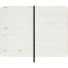 Diary 12M Weekly Notebook 2026 Softcover Pocket Black in the group Paper & Pads / Planners / 12-Month Planners at Pen Store (136119)