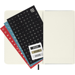 Diary 12M Weekly Notebook 2026 Softcover Pocket Black in the group Paper & Pads / Planners / 12-Month Planners at Pen Store (136119)