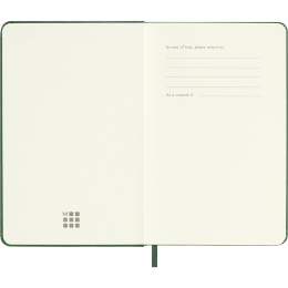Diary 12M Weekly Notebook 2026 Hardcover Pocket Myrtle Green in the group Paper & Pads / Planners / 12-Month Planners at Pen Store (136120)