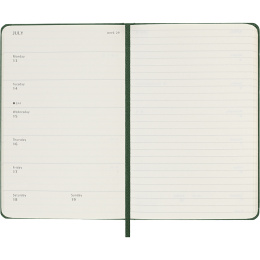 Diary 12M Weekly Notebook 2026 Hardcover Pocket Myrtle Green in the group Paper & Pads / Planners / 12-Month Planners at Pen Store (136120)