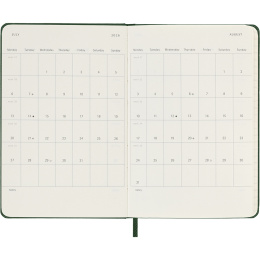 Diary 12M Weekly Notebook 2026 Hardcover Pocket Myrtle Green in the group Paper & Pads / Planners / 12-Month Planners at Pen Store (136120)