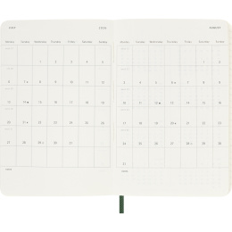 Diary 12M Weekly Notebook 2026 Softcover Pocket Myrtle Green in the group Paper & Pads / Planners / 12-Month Planners at Pen Store (136121)