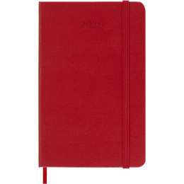 Diary 12M Weekly Notebook 2026 Hardcover Pocket Red in the group Paper & Pads / Planners / 12-Month Planners at Pen Store (136123)