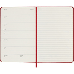 Diary 12M Weekly Notebook 2026 Hardcover Pocket Red in the group Paper & Pads / Planners / 12-Month Planners at Pen Store (136123)