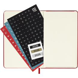 Diary 12M Weekly Notebook 2026 Hardcover Pocket Red in the group Paper & Pads / Planners / 12-Month Planners at Pen Store (136123)