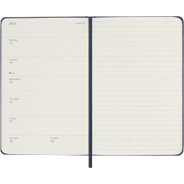 Diary 12M Weekly Notebook 2026 Hardcover Pocket Sapphire Blue in the group Paper & Pads / Planners / 12-Month Planners at Pen Store (136125)
