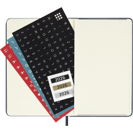 Diary 12M Weekly Notebook 2026 Hardcover Pocket Sapphire Blue in the group Paper & Pads / Planners / 12-Month Planners at Pen Store (136125)