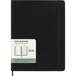 Diary 12M Weekly Notebook 2026 Softcover XL Black in the group Paper & Pads / Planners / 12-Month Planners at Pen Store (136127)