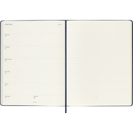 Diary 12M Weekly Notebook 2026 Hardcover XL Sapphire Blue in the group Paper & Pads / Planners / 12-Month Planners at Pen Store (136128)