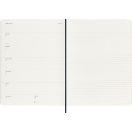 Diary 12M Weekly Notebook 2026 Softcover XL Sapphire Blue in the group Paper & Pads / Planners / 12-Month Planners at Pen Store (136129)