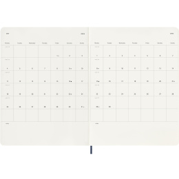 Diary 12M Weekly Notebook 2026 Softcover XL Sapphire Blue in the group Paper & Pads / Planners / 12-Month Planners at Pen Store (136129)